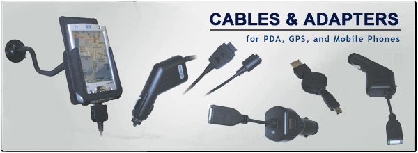 GPS cable and PDA cable for GPS applications